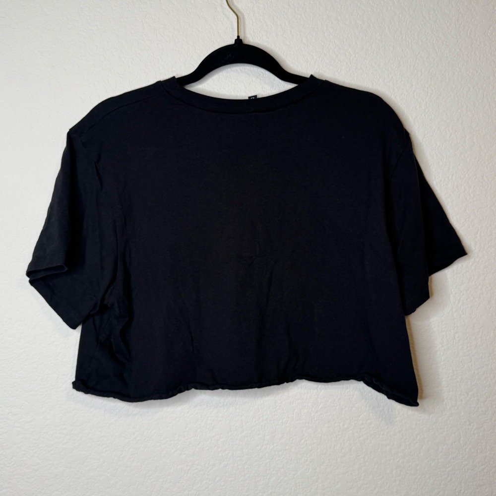 The Bar Black Cropped Varsity Tee - Picture 4 of 7